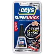 Ceys – Adhesivo instantáneo ULTRAUNICK GEL 5g – Resistente al agua, bajo olor, ideal para reparaciones en el hogar