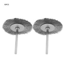 10 Brushes D’affûtage Et Polissage En Fil Métallique Pour Surfaces Métalliques