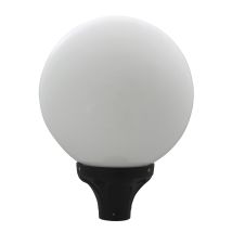 Cristher - Luminaria Para Poste Indura Globo Ip55 E27 50w 535mm Negro