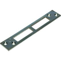 Contropiastra per serrature – 3 mm – Acciaio zincato – 180 x 3 x h 25 mm – Compatibile con serrature europee