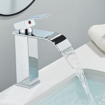 Zamery - Bathroom Sink Tap Chrome Washroom Single Lever Brass Basin Mixer Tap