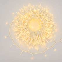 Lotti Importex - Cinta Cadena Ø6cm Ntlg 1000 Miniled Blanco Cable 4+30,5m Luces Navidad