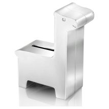 Salvadanaio In Argento Per Bambini, Regalo Elegante, Giraffa, Incisione Dimensioni: 8,5x4 Cm (altezza 10,5 Cm) Codice Articolo: Zv6030261
