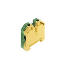 Weidmüller – Screw Protection Terminal – 35mm Section – Green-Yellow – Voltage Rating 800V – Stainless Steel Screw