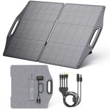 Bigblue Solarpowa 100w Etfe Panneau Solaire, Usb-c Pd45w+usb-a Qc 3.0+mc-4 Pour Station D'Alimentation Téléphones Tablettes, Chargeur Solaire Pliable 
