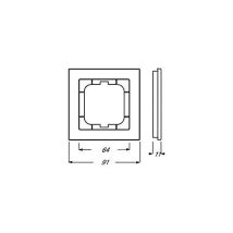 Cornice Di Copertura Busch Jaeger 1721-275 Alluminio Ip20 Senza Viti