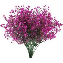 Stück Schleierkraut, Künstliche Blumen, Deko, 7 Zweige, Künstliche Blumendekoration, Fuchsie, Kunststoffpflanzen, Sträucher Für Hochzeit, Haus, Garten