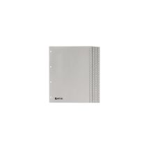 Zahlenregister DIN A4 1-100 – Polypropylen grau – 22,5 x 29,7 cm – 0,700 kg