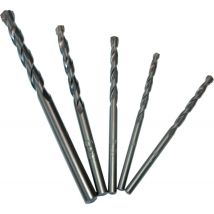 Haromac - 08801505 Juego De 5 Brocas Gres Cerámico 4, 4, 5, 6, 8 Mm Punta De Metal Duro