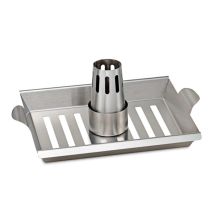 Supporto per Pollo al Barbecue in Acciaio Inox – 57610 – 24x30 cm – Altezza 4 cm – FLASH