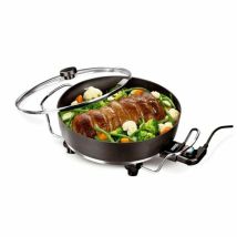 Cazuela eléctrica 5.4L 1800W – Princess Multi Wonder Chef Pro 162367 – Aluminio antiadherente – Negro