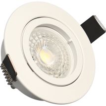 Arlux Lighting - Conjunto De 3 Focos Empotrables Orientables Blancos Saphyr Gu10 5w 380lm Blanco Neutro