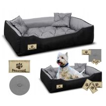 Prestige - Cama Para Perros Parque 100x75 Cm, Impermeable, Gris