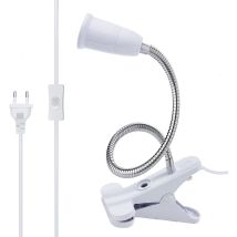 Portalampada Con Clip, Lampada Con Clip E27, Lampada Da Scrivania Con Clip, Lampade Con Clip, Lampada Con Morsetto Per Letto, Lampada Da Comodino Con 