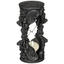 Design Toscano - Wu71561 Clessidra Gotica A Forma Di Gargoyle I Granelli Del Tempo, Grigio