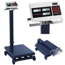 Steinberg Systems - Báscula De Plataforma - 600 Kg / 100 G - Lcd - Con Ruedas
