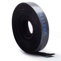 Vention - Kabel Organizer Gurt In Schwarz 11mm Dick Kabelbinder Klettband 1m