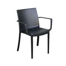 Extrem Stapelbarer Sesselstuhl In Polypropylenbalken Pubs Mit Armlehnen Sieg - Black