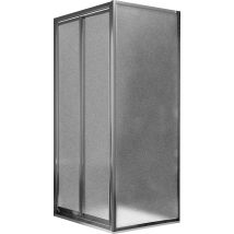 Fosterberg - Box Doccia Angolare 90x90 Cm 2 Ante Battenti In Cristallo Opaco 4-6mm H185 Skagen Duo
