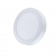 Silver Electronics - Downlight Led Superficie Redondo 20w Luz Calida 3000k Acabado Blanco