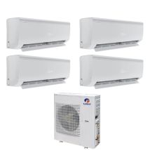 Gree - Climatizzatore Condizionatore Quadri Split Inverter Serie Bora Plus 9+9+9+9 Con Gwhd(28)nk6oo R-32 Wi-fi Optional 9000+9000+9000+9000