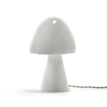 B-Ware Serax Joe N°2 Tischleuchte Lampe Leuchte Weiß Porzellan Textilkabel Schalter