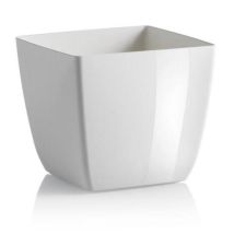 Vaso Quadrato Da Esterno 'color Santiago' Per Piante E Fiori -11 Cm / Nero