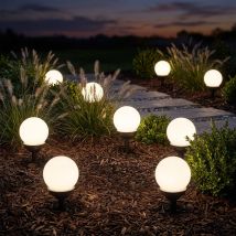 Sfera Di Luce Solare 10 Cm Sfera Di Luce Solare Da Giardino Led Decorazione Da Giardino Sfera Solare Per Esterno Piccolo, Durata Della Luce Circa 6-8 