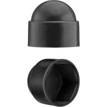 KZQ M12-Mutternabdeckungen für 19mm Schraubenschlüssel – Schwarz (RAL 9005) – 60 Stück – Hochwertiges PE-Polyethylen – UV-beständig