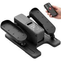 Sportnow Mini Elíptica Eléctrica Personas Mayores Con 12 Velocidades, 12 Programas Automáticos, Control Remoto, Pantalla Led Y Pedales Antideslizantes