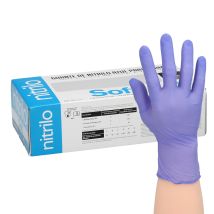 Guanti Da Esplorazione Monouso Dede Nitrile Sensitive Blu. Confezione Da 100 Pezzi Misura Media