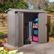 Rowlinsons - Rowlinson Brentvale 8x4 Premium Apex Metal Shed
