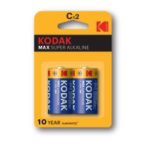 Kodak Max C-2 (lr14) Alkaline-batterie, Blister = 2 Stück.