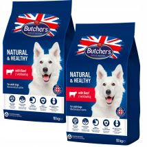Butcher's Natural&healthy Mit Rindfleisch - Trockenfutter Für Hunde - 2 X 10 Kg