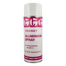 Torrey - Aluminium Lack Spray 99% Rein - Sprühdose 400 Ml, Hitzebeständig Bis +800°c