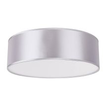 Plafonnier Candellux Kioto Gris 40 Cm Tissu 3xe27 Ip20