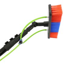 Pértiga Telescópica Limpieza Cristales Longitud Extensible 1.95-6.14m Kit Herramienta Limpieza Ventanas Coches Manguera Limpiacristales Profesional 