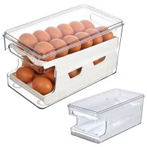Range Oeuf, Range Oeuf Distributeur, Distributeur Oeuf Rangement Oeuf Boite A Oeufs Pour 24 Œufs Pour Réfrigérateur, Bac À Oeufs Peu Encombrant - 