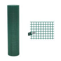 Rete Elettrosaldata Plastificata 6 X 6 Filo Ø Mm. 1,0 - H. Cm 50 X Mt. 25