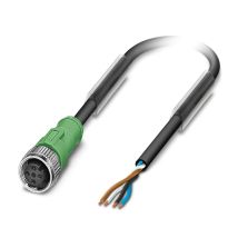 Phoenix Contact 1417504 Cables For Sensors/actuators, 4-conductor, Pvc, Black (ral 9005), Open End