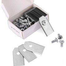 45 X Lames De Couteau En Titane Pour Toutes Les Tondeuses Robotiques Husqvarn/automower/ Yardforce/gardena(3g-0.75mm) Avec 45 Vis, Lames De Rechange 