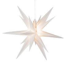 Pendente Natalizio A Forma Di Stella, Colore Bianco, Con Led, Decorazione Natalizia -60 Cm
