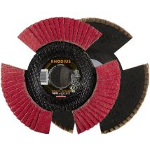 Disco Flap Rhodius Vision Speed 115 Mm Grano 80 Cerámico