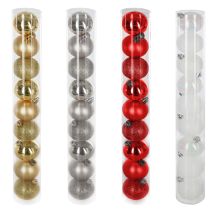 Ose - Christbaumkugeln In Gold, Silber, Rot Oder Weiß — X9 Rot