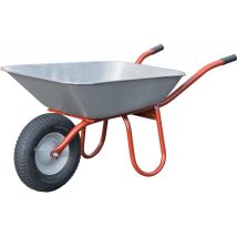 Carriole da giardino Carry Luku 85 litri – Tubo in acciaio – Pneumatiche – Maniglie in plastica