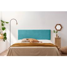 MOONIA – Gepolstertes Kopfteil Aqualine 115x50x5 cm – Rahmen aus Kiefernholz – Höhe 50 cm – Stärke 5 cm – Minimalistisches Design