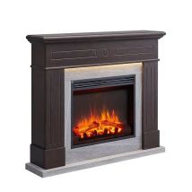 [gebraucht] B-ware Balderia Elektrokamin Kamin Leandros Standkamin Heizung Dunkelbraun Ef321 A 2000 W