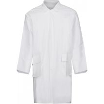 Blouse Coverstar – Prueba de salpicaduras limitada – Protección contra sangre y virus – Antiestático – Talla 2XL – Color blanco