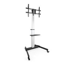 Soporte de suelo para TV TooQ FS1886M-B – Pantallas de 37" a 86" – Capacidad 50 kg – Ajuste de altura 1200-1600 mm
