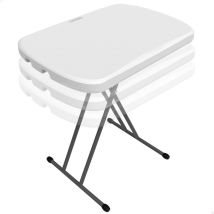 Mesa De Picnic Lifetime Blanco Acero Hdpe 66 X 71 X 46 Cm